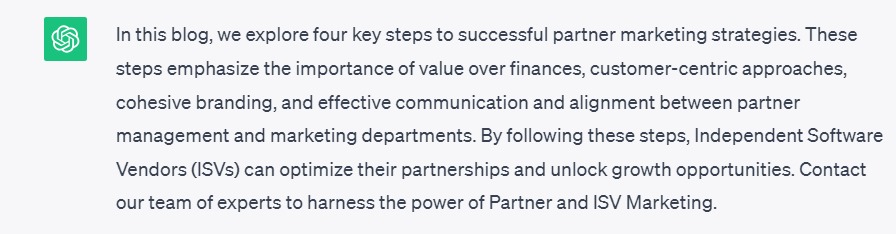 ISV - 4 Steps to Creating Effective ISV Partner Marketing: 
